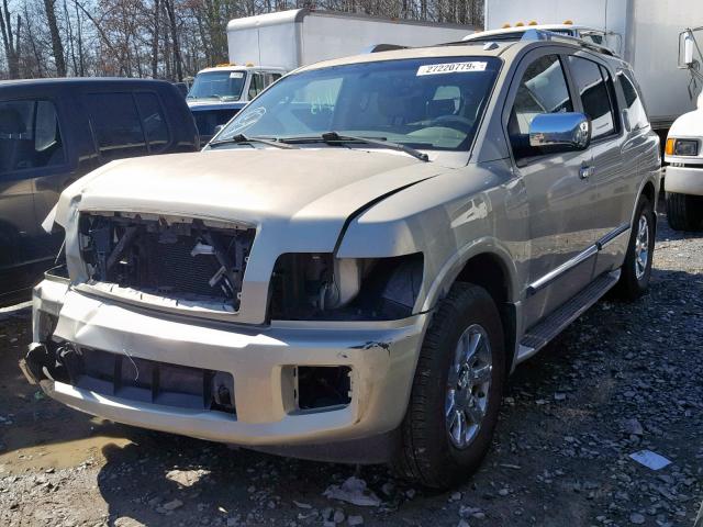 5N3AA08C48N905603 - 2008 INFINITI QX56 GOLD photo 2