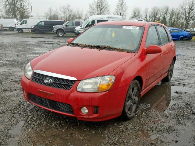 KNAFE162875004818 - 2007 KIA SPECTRA5 S RED photo 2