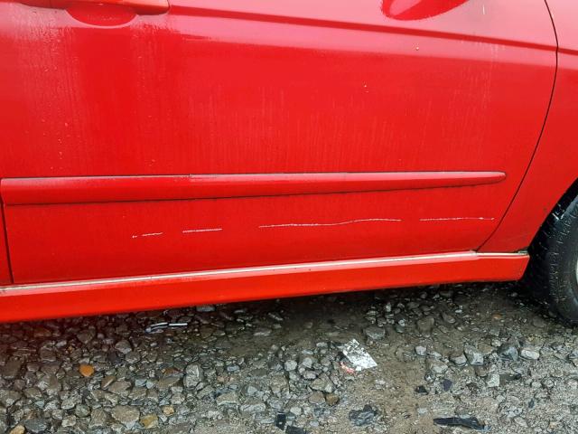 KNAFE162875004818 - 2007 KIA SPECTRA5 S RED photo 9