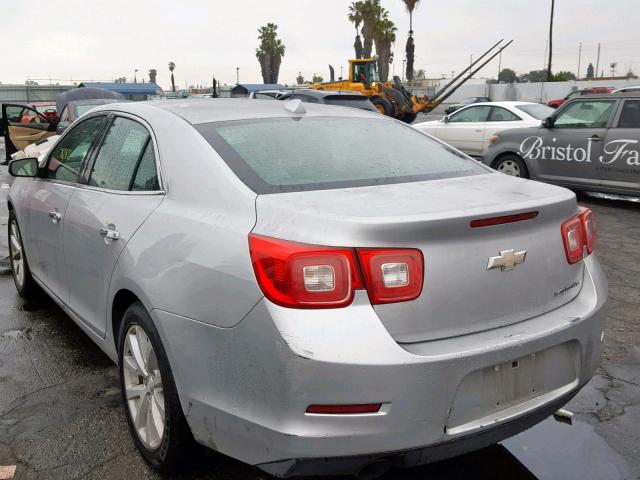 1G11H5SAXDF249272 - 2013 CHEVROLET MALIBU LTZ SILVER photo 3