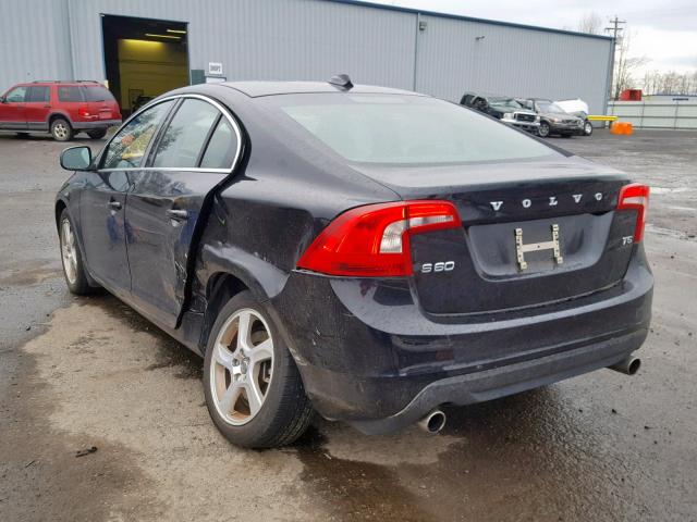 YV1622FS6C2116301 - 2012 VOLVO S60 T5 BLACK photo 3