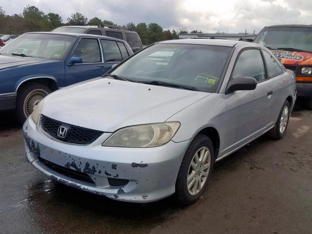 1HGEM22114L040699 - 2004 HONDA CIVIC DX V SILVER photo 2