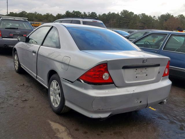 1HGEM22114L040699 - 2004 HONDA CIVIC DX V SILVER photo 3