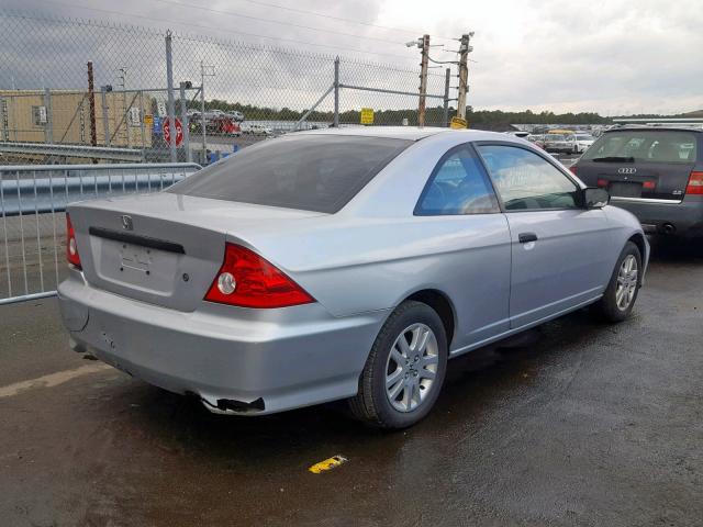 1HGEM22114L040699 - 2004 HONDA CIVIC DX V SILVER photo 4