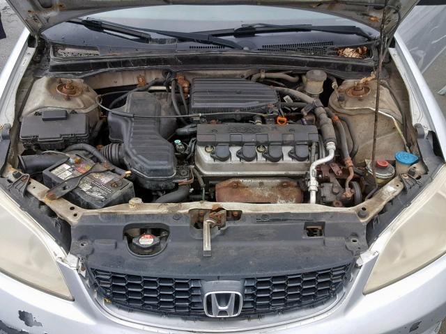 1HGEM22114L040699 - 2004 HONDA CIVIC DX V SILVER photo 7