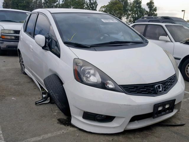 JHMGE8H57DC049844 - 2013 HONDA FIT SPORT WHITE photo 1