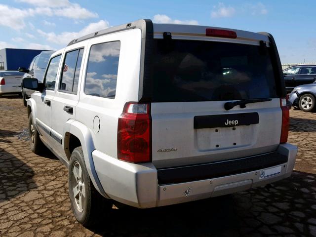 1J8HG48K66C221856 - 2006 JEEP COMMANDER SILVER photo 3