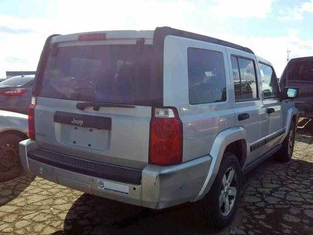 1J8HG48K66C221856 - 2006 JEEP COMMANDER SILVER photo 4