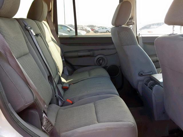 1J8HG48K66C221856 - 2006 JEEP COMMANDER SILVER photo 6