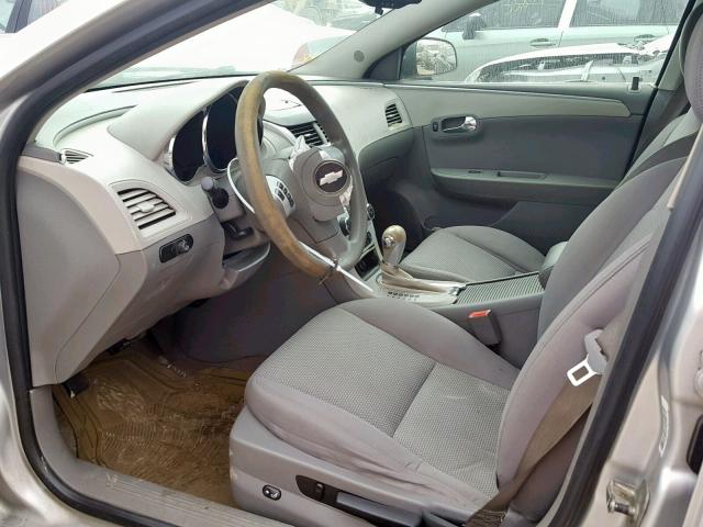 1G1ZB5EB7A4121328 - 2010 CHEVROLET MALIBU LS SILVER photo 9