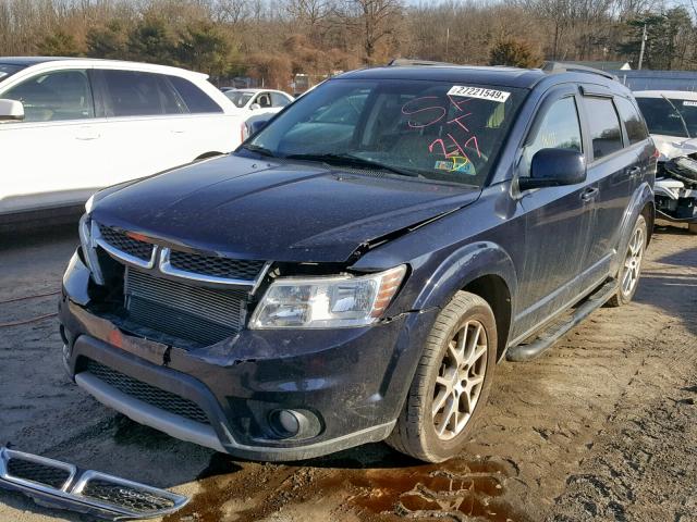 3D4PG1FG7BT538952 - 2011 DODGE JOURNEY MA BLUE photo 2