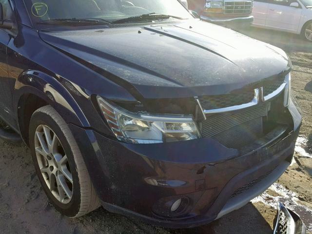 3D4PG1FG7BT538952 - 2011 DODGE JOURNEY MA BLUE photo 9