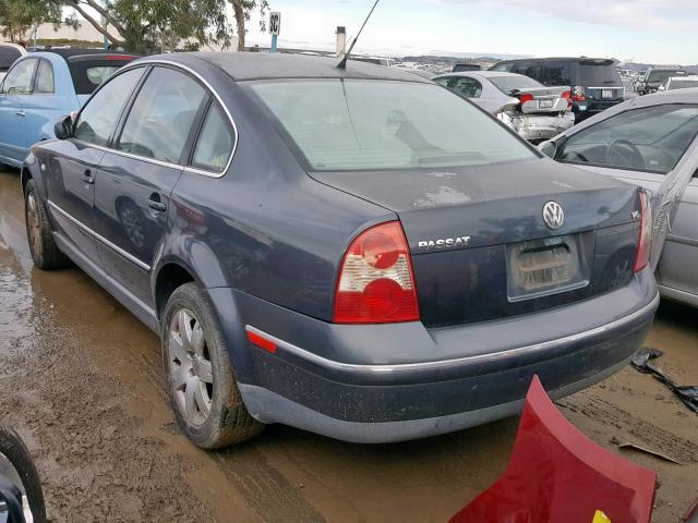 WVWRH63B83P200555 - 2003 VOLKSWAGEN PASSAT GLX GRAY photo 3