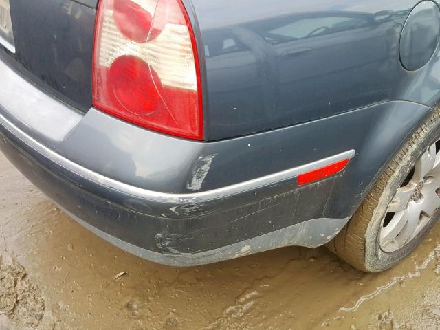 WVWRH63B83P200555 - 2003 VOLKSWAGEN PASSAT GLX GRAY photo 9