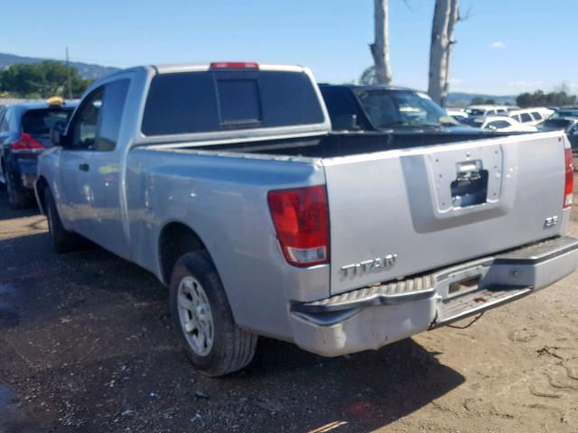 1N6AA06A05N541137 - 2005 NISSAN TITAN XE SILVER photo 3