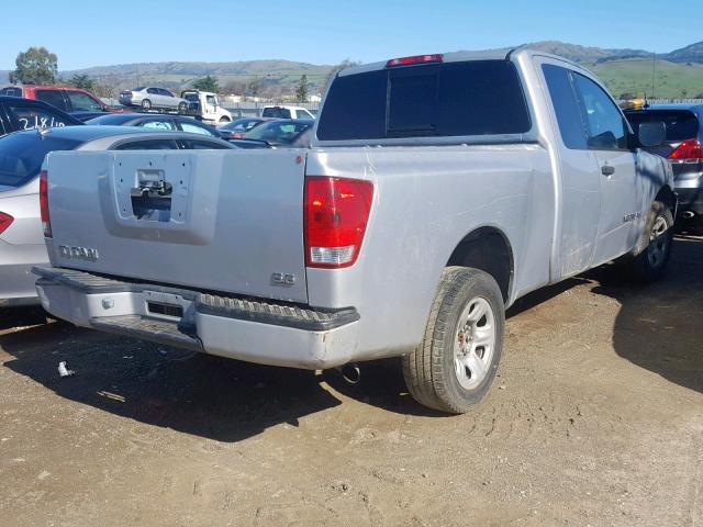 1N6AA06A05N541137 - 2005 NISSAN TITAN XE SILVER photo 4