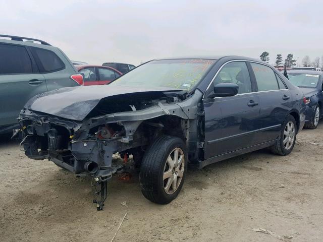 JHMCN36595C011490 - 2005 HONDA ACCORD HYB BLUE photo 2