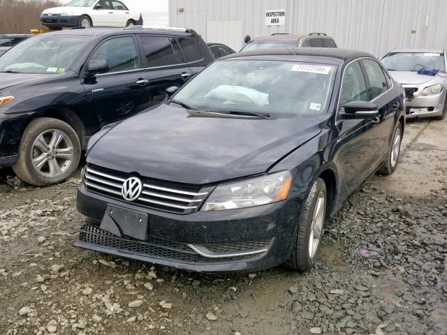 1VWAT7A31EC056741 - 2014 VOLKSWAGEN PASSAT S BLACK photo 2