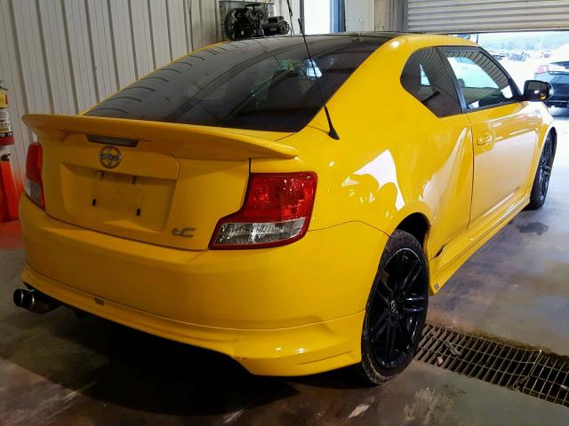 JTKJF5C78C3026382 - 2012 TOYOTA SCION TC YELLOW photo 4