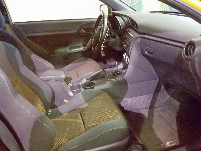 JTKJF5C78C3026382 - 2012 TOYOTA SCION TC YELLOW photo 5