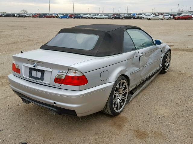 WBSBR93423PK01971 - 2003 BMW M3 SILVER photo 4