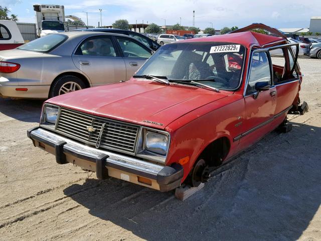 1G2AL68C9CA207602 - 1982 PONTIAC T-1000 RED photo 2