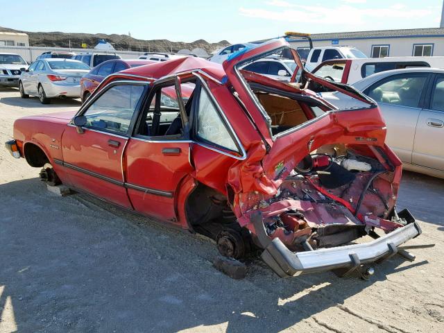 1G2AL68C9CA207602 - 1982 PONTIAC T-1000 RED photo 3