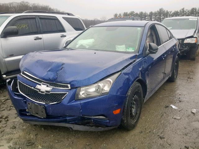 1G1PC5SH5C7400453 - 2012 CHEVROLET CRUZE LS BLUE photo 2