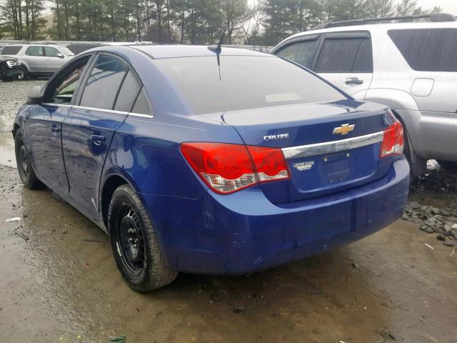 1G1PC5SH5C7400453 - 2012 CHEVROLET CRUZE LS BLUE photo 3