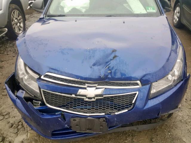 1G1PC5SH5C7400453 - 2012 CHEVROLET CRUZE LS BLUE photo 7