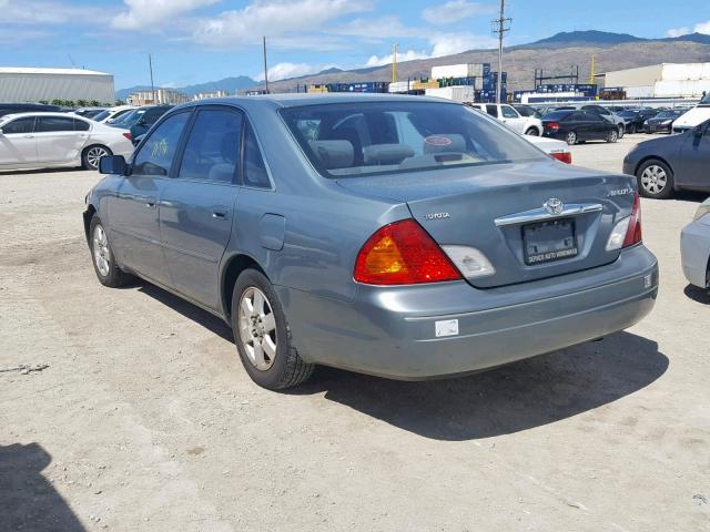 4T1BF28B6YU017328 - 2000 TOYOTA AVALON XL BLUE photo 3