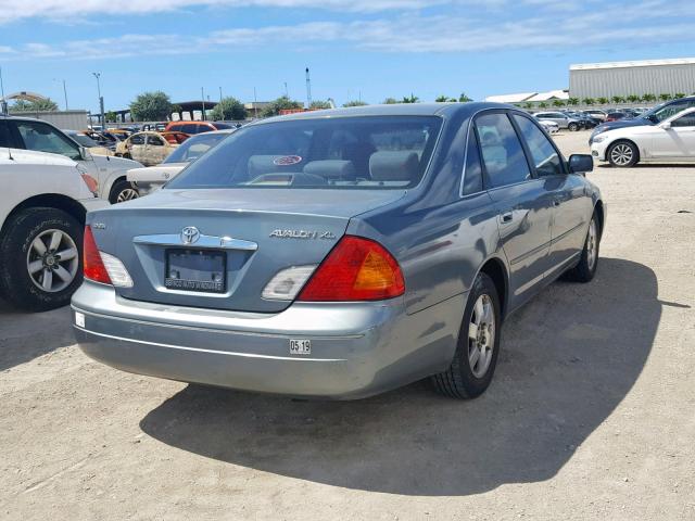 4T1BF28B6YU017328 - 2000 TOYOTA AVALON XL BLUE photo 4