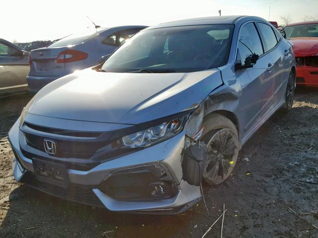 SHHFK7H8XJU412872 - 2018 HONDA CIVIC EXL SILVER photo 2