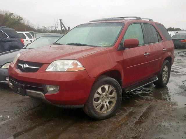 2HNYD18673H549632 - 2003 ACURA MDX TOURIN BURGUNDY photo 2