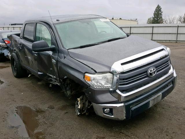 5TFDY5F15EX364761 - 2014 TOYOTA TUNDRA CRE GRAY photo 1