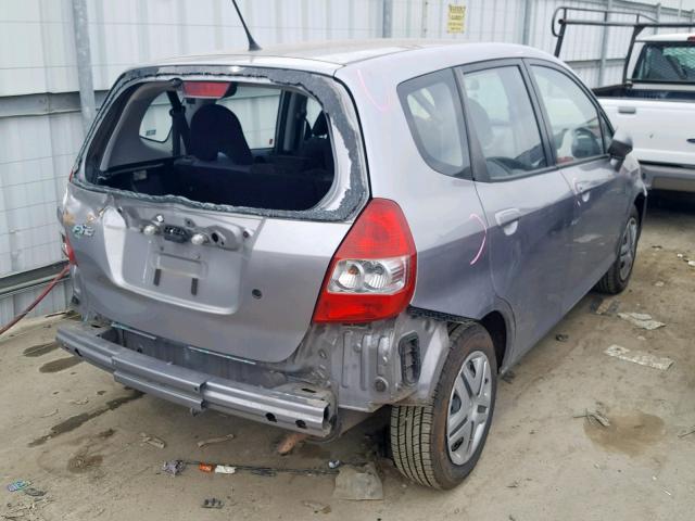 JHMGD38448S055366 - 2008 HONDA FIT SILVER photo 4