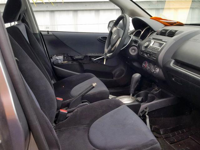 JHMGD38448S055366 - 2008 HONDA FIT SILVER photo 5