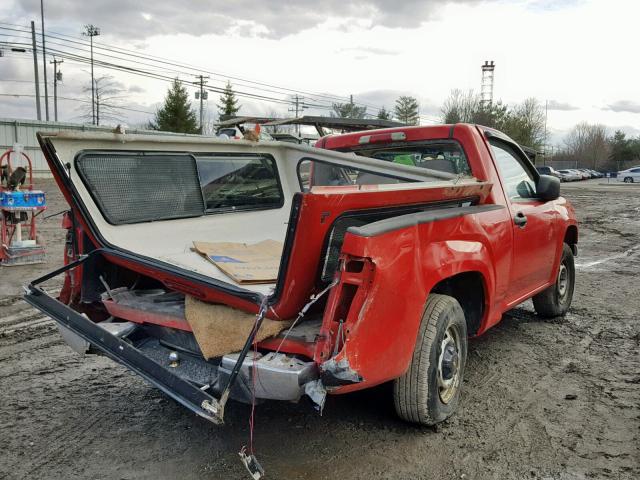 1GCCS148368180131 - 2006 CHEVROLET COLORADO RED photo 4