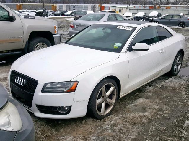 WAULFAFRXAA005609 - 2010 AUDI A5 PREMIUM WHITE photo 2