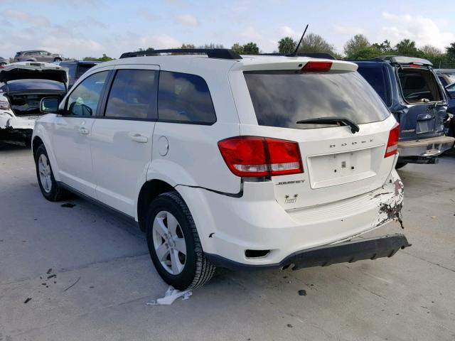 3D4PG1FGXBT562114 - 2011 DODGE JOURNEY MA WHITE photo 3