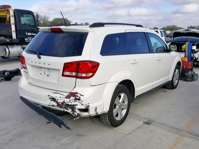 3D4PG1FGXBT562114 - 2011 DODGE JOURNEY MA WHITE photo 4