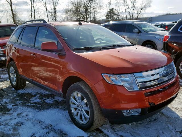 2FMDK38C78BA82939 - 2008 FORD EDGE SEL ORANGE photo 1