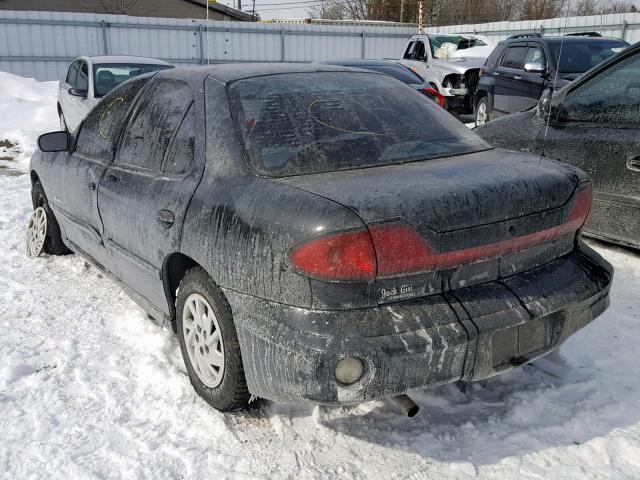 1G2JB52F047172754 - 2004 PONTIAC SUNFIRE SL BLACK photo 3