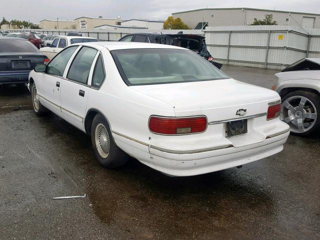 1G1BL52W8TR132902 - 1996 CHEVROLET CAPRICE CL WHITE photo 3