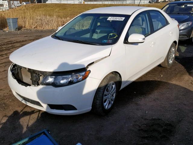 KNAFU4A23A5184907 - 2010 KIA FORTE EX WHITE photo 2