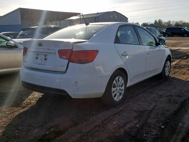 KNAFU4A23A5184907 - 2010 KIA FORTE EX WHITE photo 4