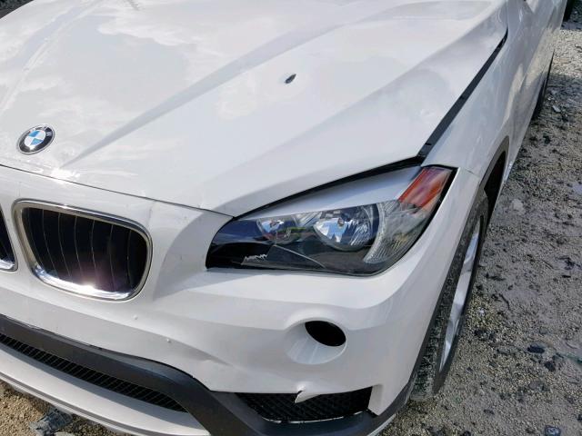 WBAVM1C59FV319154 - 2015 BMW X1 SDRIVE2 WHITE photo 9