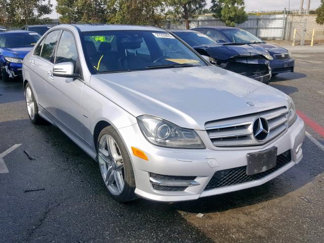 WDDGF4HB9CR215828 - 2012 MERCEDES-BENZ C 250 SILVER photo 1