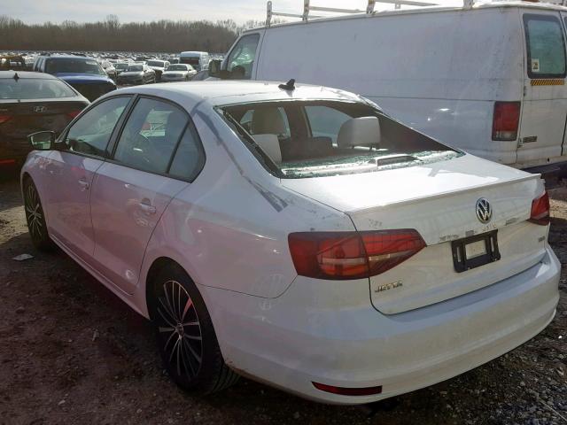 3VWD17AJ6GM334844 - 2016 VOLKSWAGEN JETTA SPOR WHITE photo 3