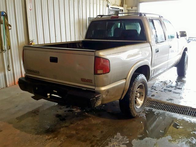 1GTDT13W51K137505 - 2001 GMC SONOMA TAN photo 4